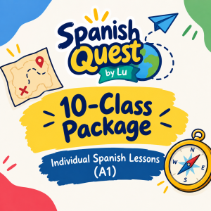 A1.1 – 10-Class Package | Individual In-Home Spanish Lessons for Kids